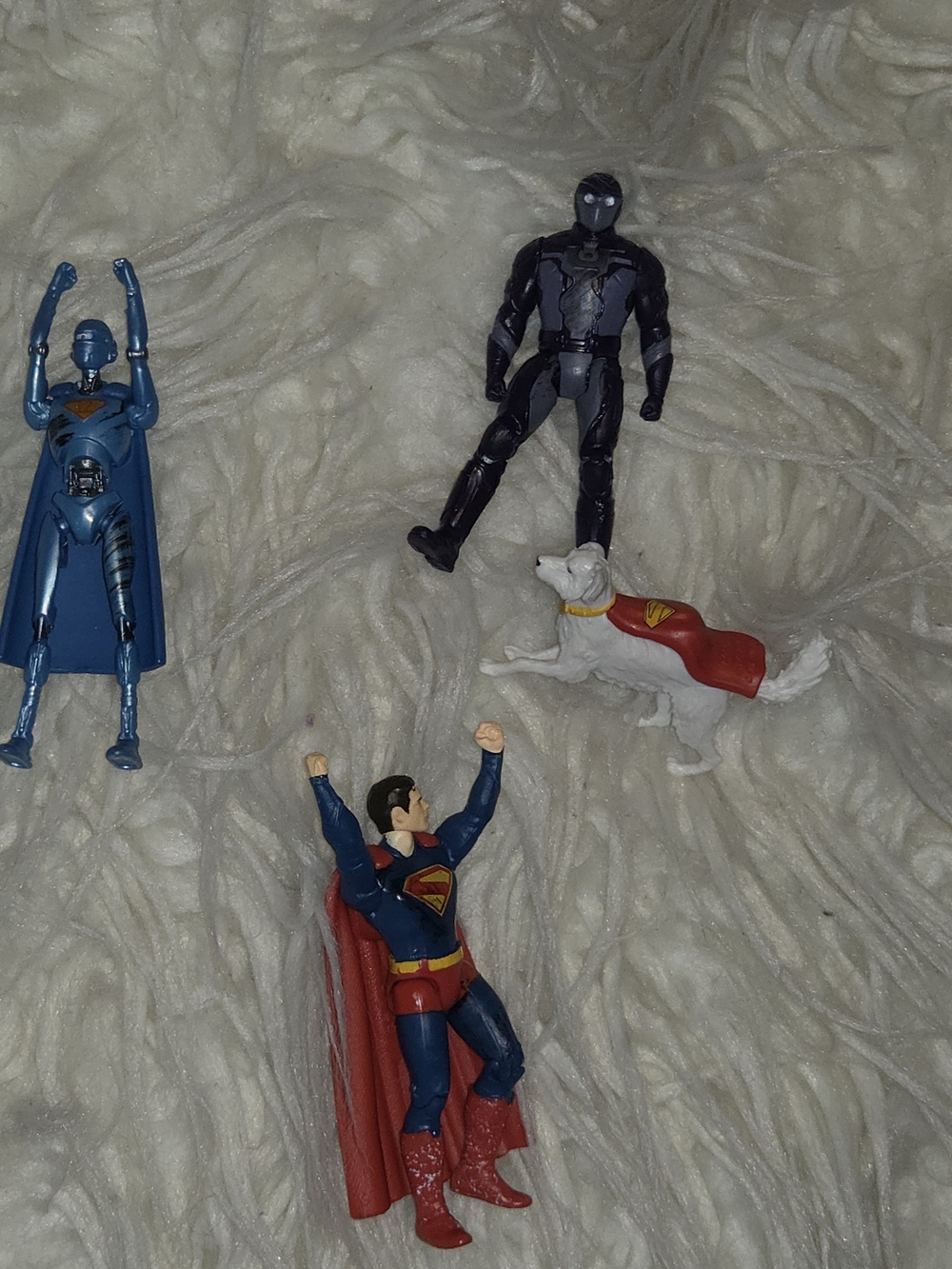 Superman Mini Figure Toy Set - Lot Of 4